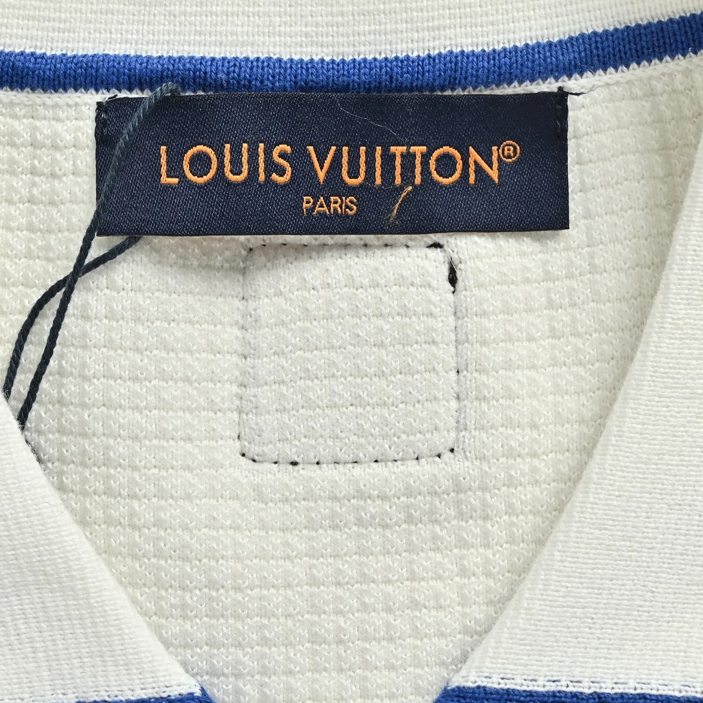 Louis Vuitton/Louis Vuitton pocket logo embroidered knitted short-sleeved shirt